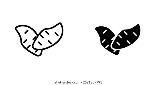 Icono de batata Ilustración vectorial simple para gráfico y Diseño web.
