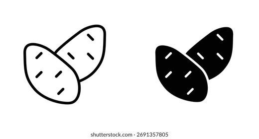 Icono de batata Ilustración vectorial simple para gráfico y Diseño web.