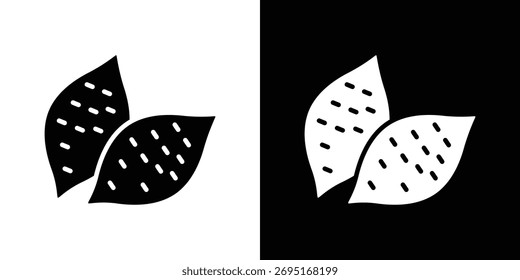 Vector de icono de batata, cartel plano lleno, pictograma sólido. Símbolo, ilustración del logotipo.