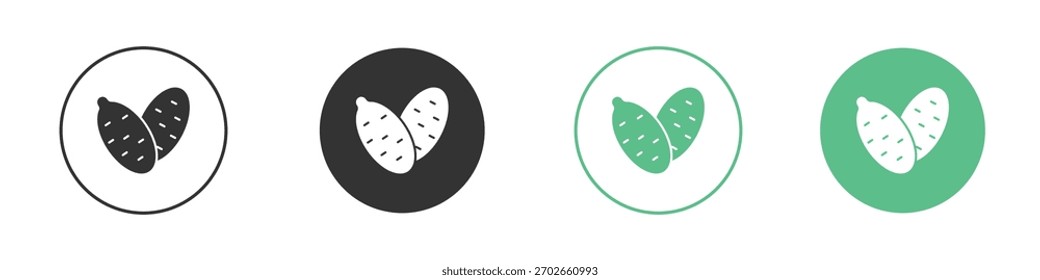 Vector de icono de batata, cartel plano lleno, pictograma sólido