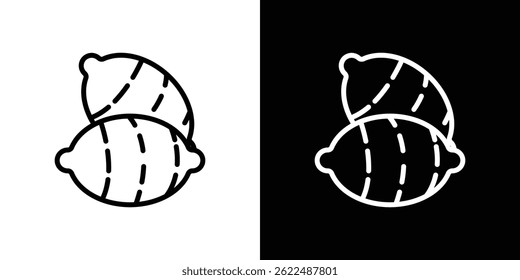 Sweet potato icon vector illustration EPS