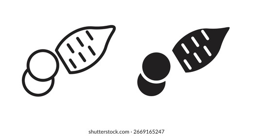 Icono de batata. Ilustración vectorial. Ilustración vectorial aislada. Ilustración EPS.
