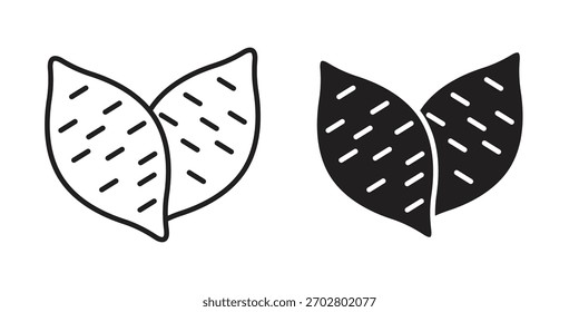 Elemento de diseño aislado de Vector de icono de batata. EPS10
