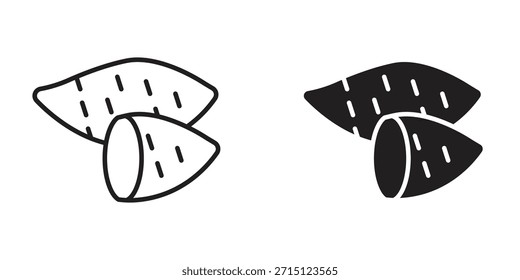 Icono de batata en Vector. Logotipo