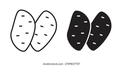 Icono de batata Vector de diseños modernos planos y de carrera