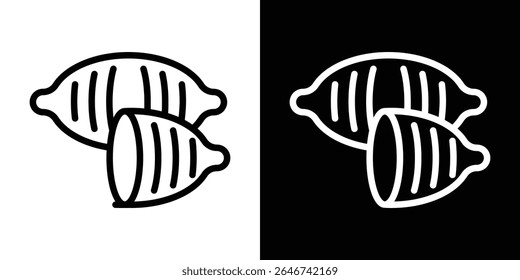 Icono de batata Vector simple elemento ilustración editable