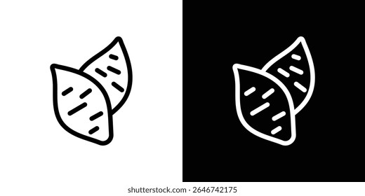 Icono de batata Vector simple elemento ilustración editable