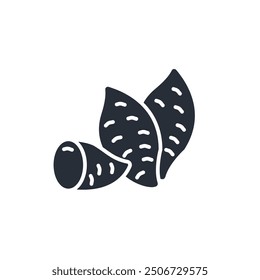 Sweet potato icon. vector.Editable stroke.linear style sign for use web design,logo.Symbol illustration.
