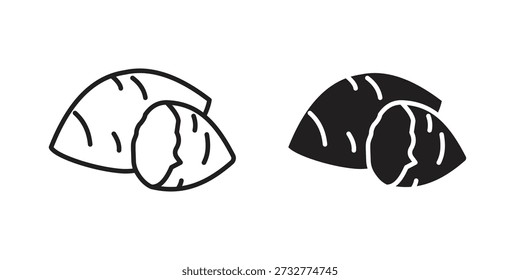 Sweet potato icon for web designs. editable pictogram.