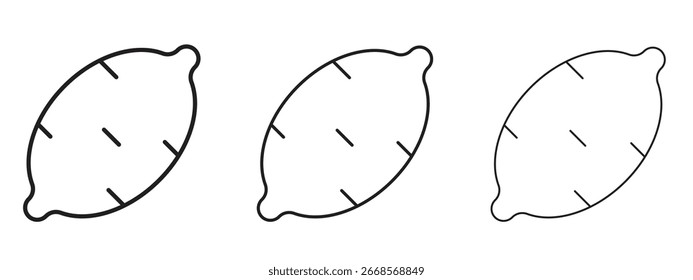 Icono de la batata para los Elementos del Sitio web o de los App, logotipo. Gráficos de Vector de píxeles