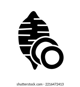 Sweet Potato isolated vector glyph icon. Vegetable sign. Graph symbol for food and drinks web site, apps design, mobile apps and print media, logo, UI