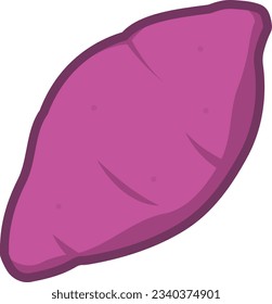 Sweet Potato Isolated Vector Illustration