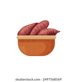 Diseño de Vector de naranja de batata