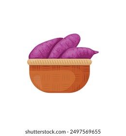 Sweet Potato Purple Vector Design