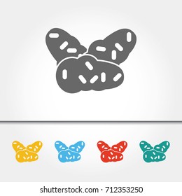 Sweet Potato Single Icon Vector Illustration