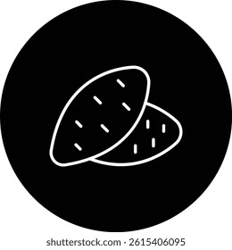 Sweet Potato vector icon. Can be used for printing, mobile and web applications.