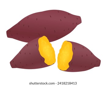 material de ilustración de vector de batata