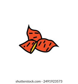 Vector de batata tipo icono