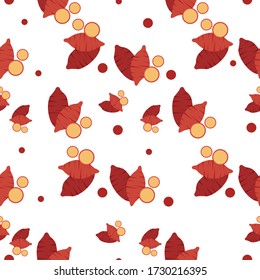 Sweet Potato Vegetable Seamless Pattern would be perfect for fabric, textile, gift wrap, wallpaper, surface designer, background, backdrop, and ornament.