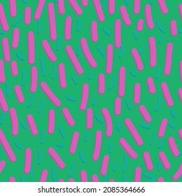sweet powder
glaze donut with many decorative sprinkles. . Pattern design for banner, flyer, postcard, cover, brochure
Abstract seamless green background with pink blots
