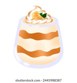 A sweet and pretty orange-themed dessert icon