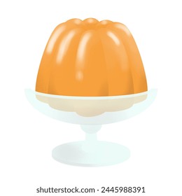 A sweet and pretty orange-themed dessert icon