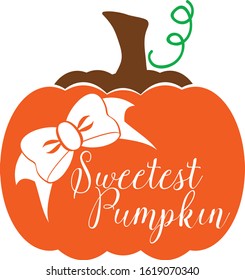 Sweet pumpkin vector illustration cartoon