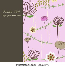 sweet purple card