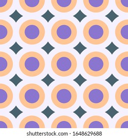 Sweet Purple Circle Seamless Pattern