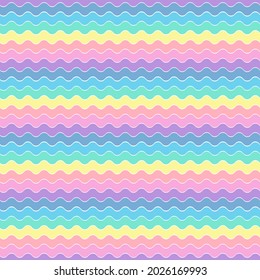 Paquete de papel digital de patrón sin foco de arcoiris dulce