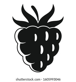 Sweet raspberry icon. Simple illustration of sweet raspberry vector icon for web design isolated on white background
