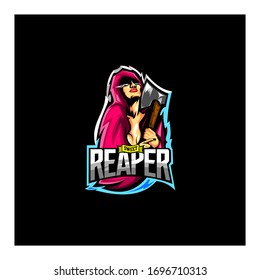 sweet reaper girl mascot concept