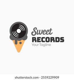 Sweet Record Logo Design Template. Good for Business, Agency, Community and Organization.