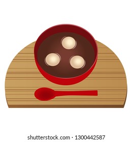 Sweet red bean soup