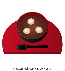 Sweet red bean soup