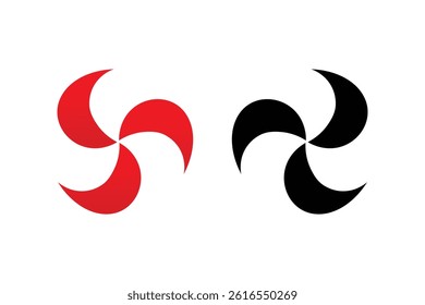 Sweet Red Swirl Vector Art, festive peppermint candy swirl vector, holiday red candy swirl vector