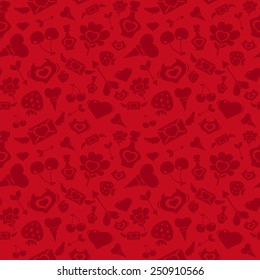 Sweet Red Valentine Pattern