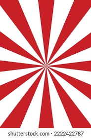 Sweet red white candy abstract spiral background. Christmas celebration holiday design. Vector illustration