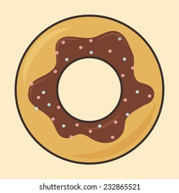 sweet retro background, illustration in vector format