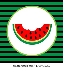 sweet and ripe summer watermelon pattern   illustration