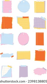 Sweet Ripped Paper Note Illustration
