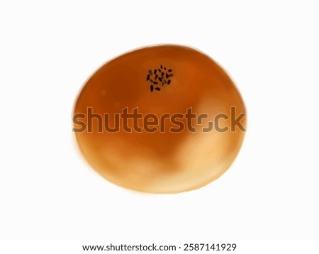 It is a sweet roll filled with red bean paste.