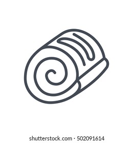 Sweet Roll Icon food outlined Bakery