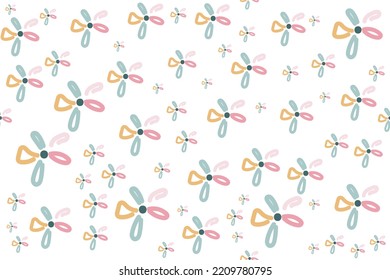 Sweet Romantic Blumen nahtlose Muster Vektorschmuck-Design Es ist eine Form, die durch freehand-Merging erstellt. Erstellen Sie schöne Stoffmuster, die in der Papier-, Tapete- und Modebranche verwendet werden