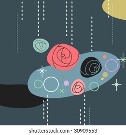 sweet roses background decor