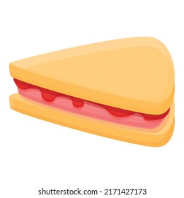 Sweet sandwich icon cartoon vector. Australian food. Dinner menu