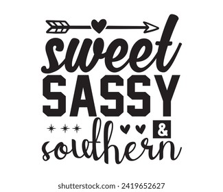 sweet sassy southern typography design