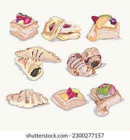 The sweet and savory pastry is appetizing