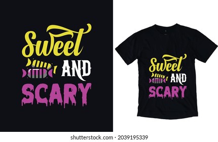 Sweet and scary design template