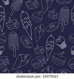 Sweet seamless background